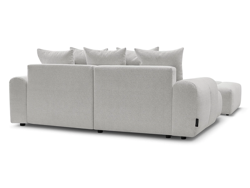 Canapé d'angle avec pouf BOBOCHIC ROXELANE