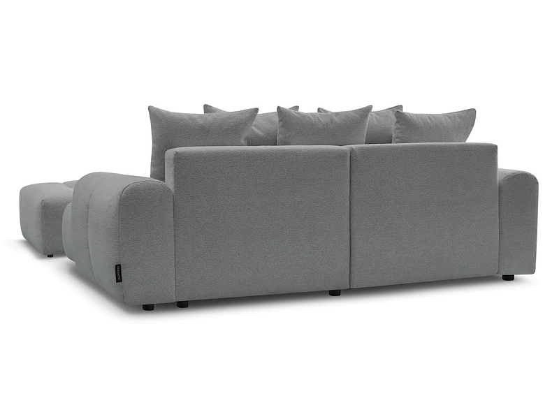 Canapé d'angle avec pouf BOBOCHIC ROXELANE
