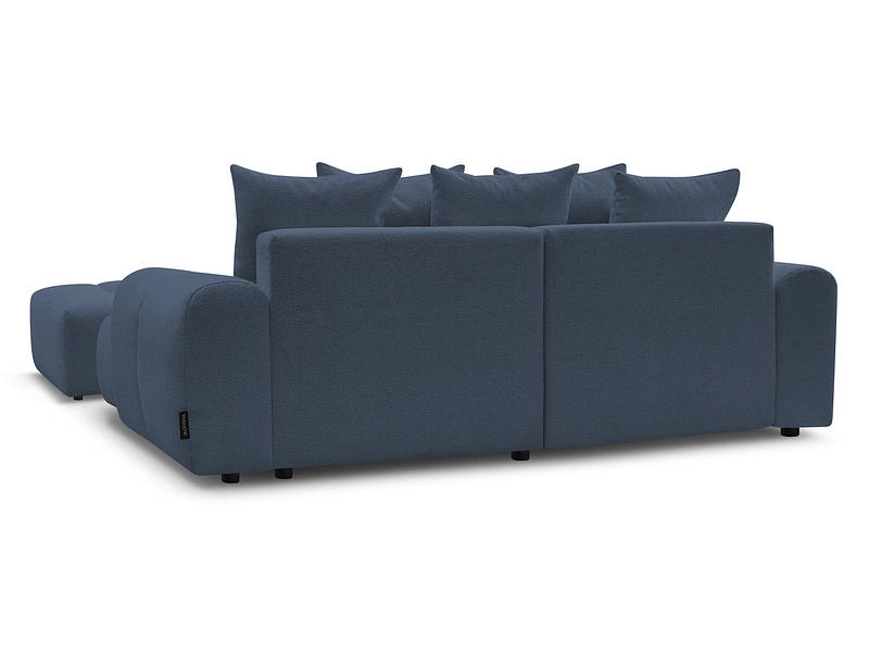 Canapé d'angle avec pouf BOBOCHIC ROXELANE