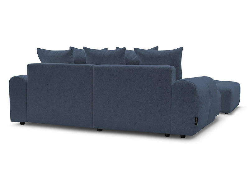 Canapé d'angle avec pouf BOBOCHIC ROXELANE