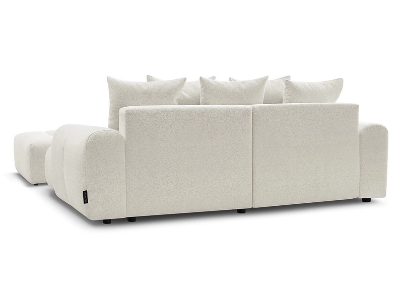 Canapé d'angle avec pouf BOBOCHIC ROXELANE