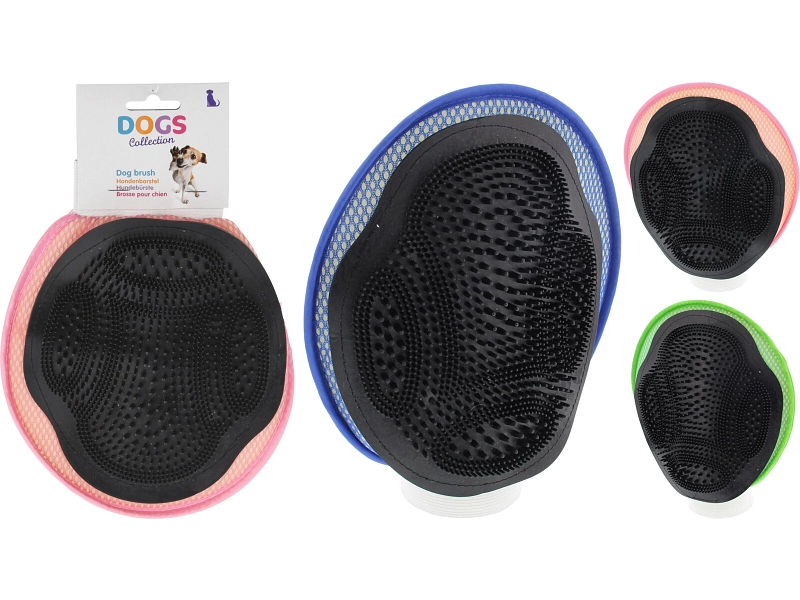 Tierbürstenhandschuh PETOPIA Polyester schwarz