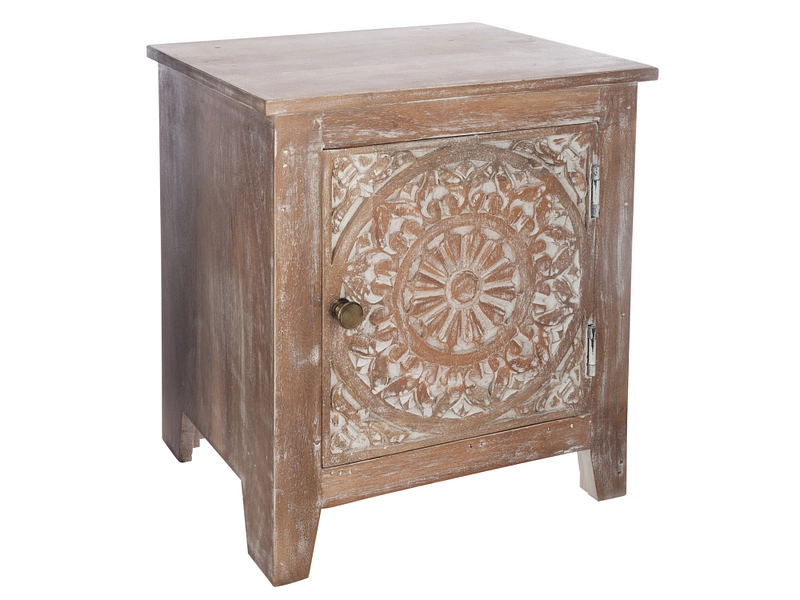 Nachttisch ATMOSPHERA SHIREL 1 Tür 2 Schubladen Nachttisch ATMOSPHERA SHIREL 1 Tür 2 Schubladen