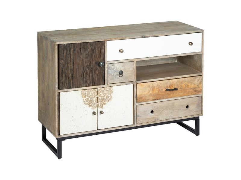 Kommode ATMOSPHERA KOVAL 3 Türen 3 Schubladen Kommode ATMOSPHERA KOVAL 3 Türen 3 Schubladen