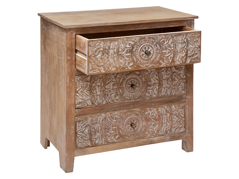 Commode ATMOSPHERA SHIREL 3 tiroirs Commode ATMOSPHERA SHIREL 3 tiroirs