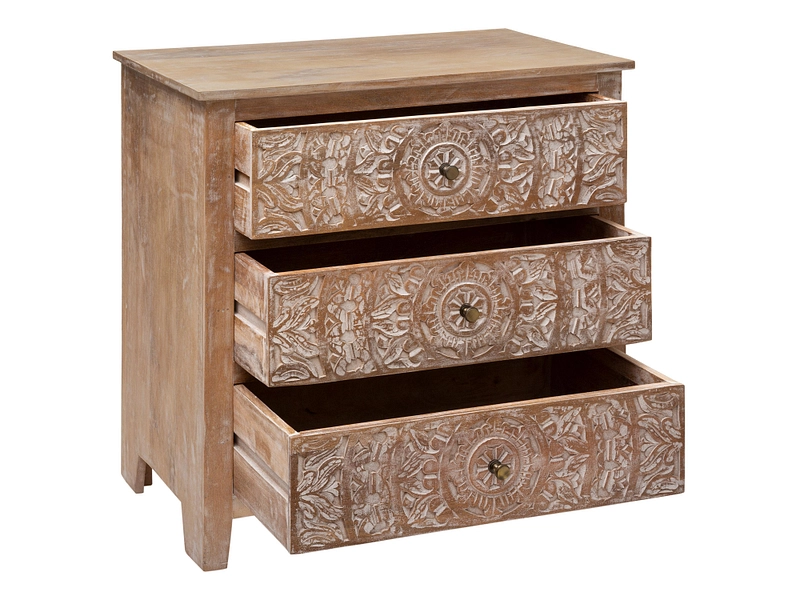 Commode ATMOSPHERA SHIREL 3 tiroirs Commode ATMOSPHERA SHIREL 3 tiroirs