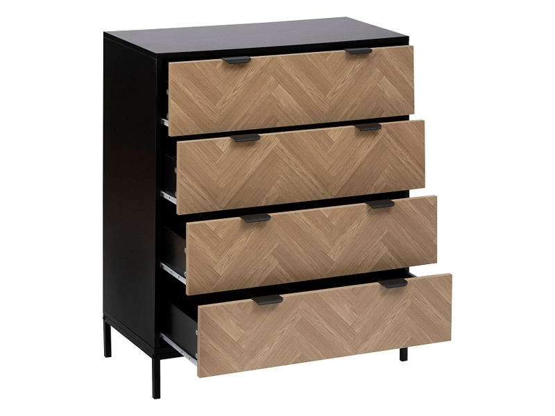Commode 5 FIVE SIMPLY SMART CHEVRONS 4 tiroirs