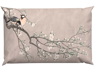 LOTUS Taie d'oreiller BIRDS