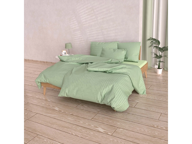 LOTUS Housse de duvet SATIN SEERSUCKER