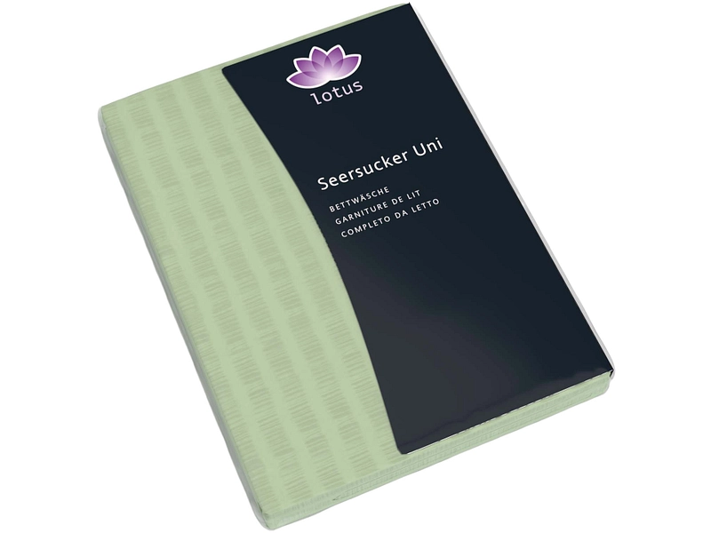 LOTUS Taie d'oreiller SATIN SEERSUCKER