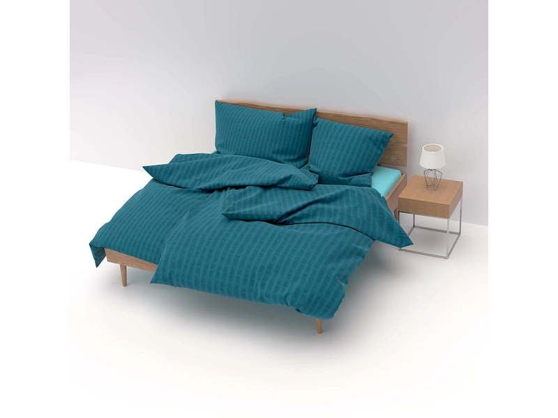 LOTUS Housse de duvet SATIN SEERSUCKER