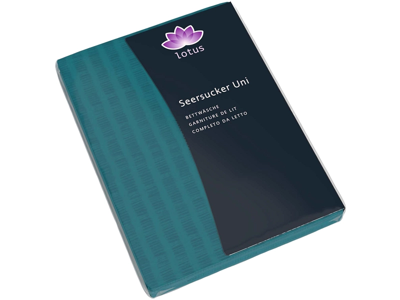 LOTUS Housse de duvet SATIN SEERSUCKER