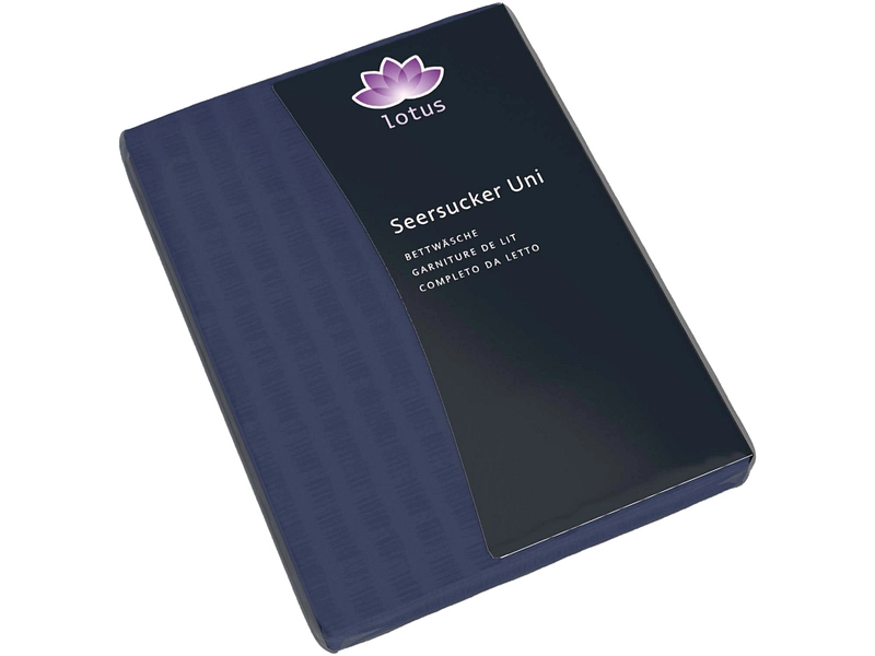 LOTUS Housse de duvet SATIN SEERSUCKER