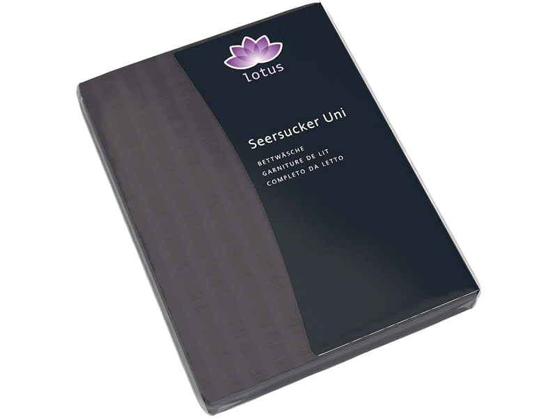 LOTUS Housse de duvet SATIN SEERSUCKER