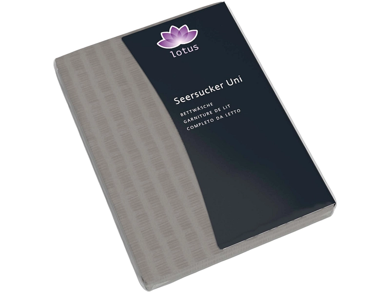 LOTUS Housse de duvet SATIN SEERSUCKER