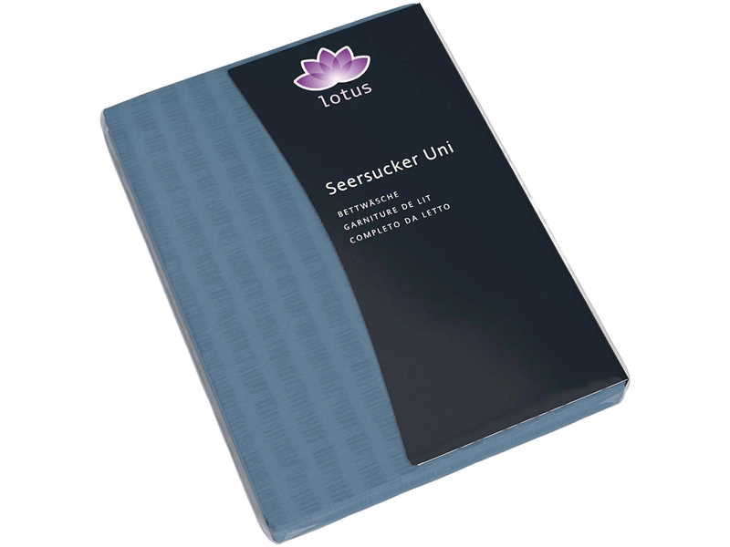 LOTUS Housse de duvet SATIN SEERSUCKER