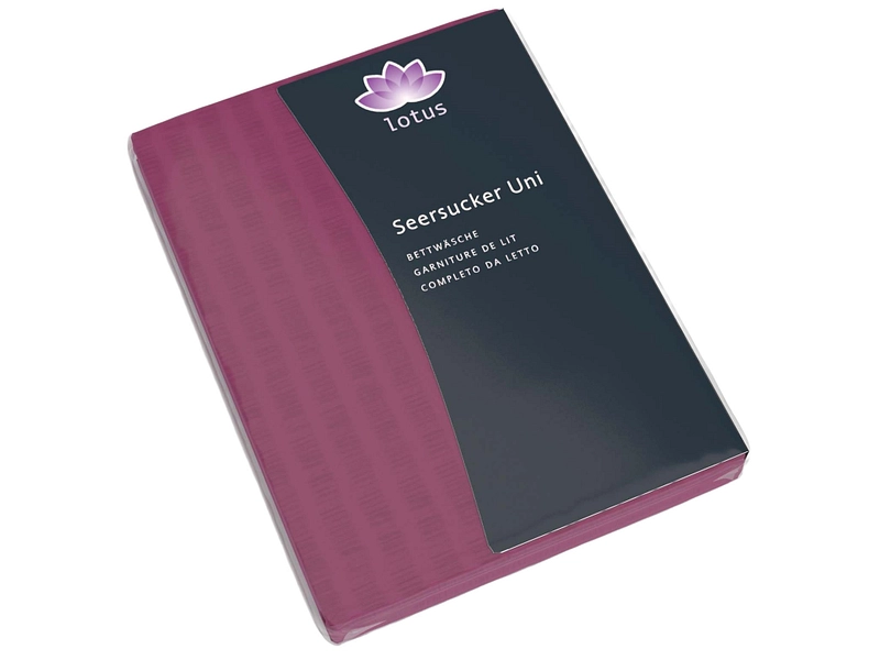 LOTUS Housse de duvet SATIN SEERSUCKER