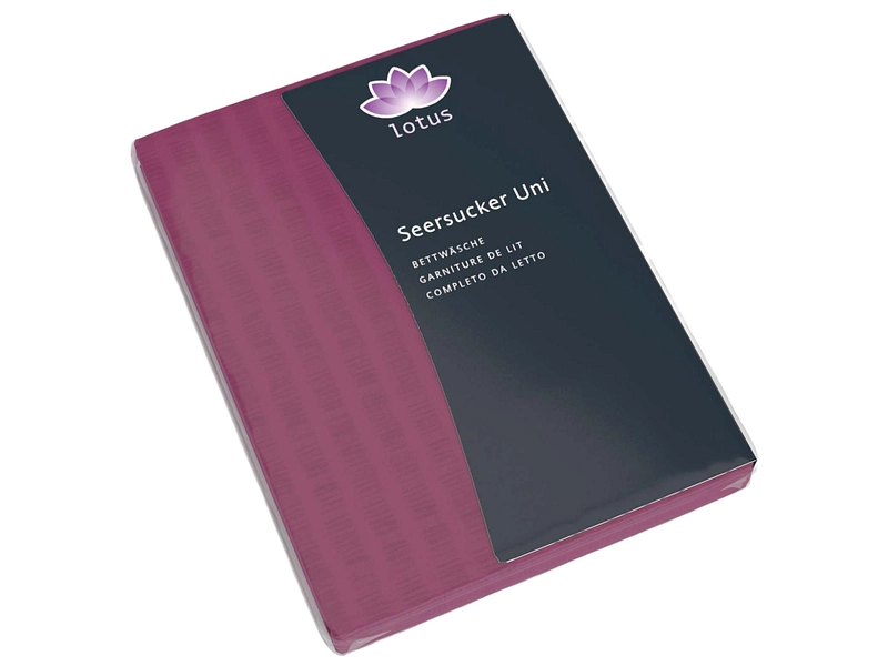 LOTUS Housse de duvet SATIN SEERSUCKER