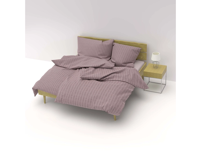 LOTUS Housse de duvet SATIN SEERSUCKER