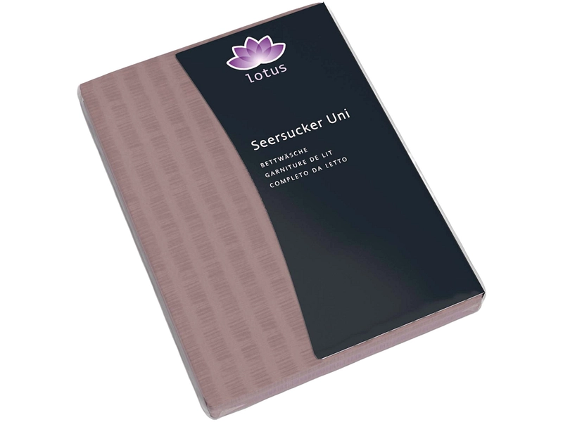 LOTUS Housse de duvet SATIN SEERSUCKER