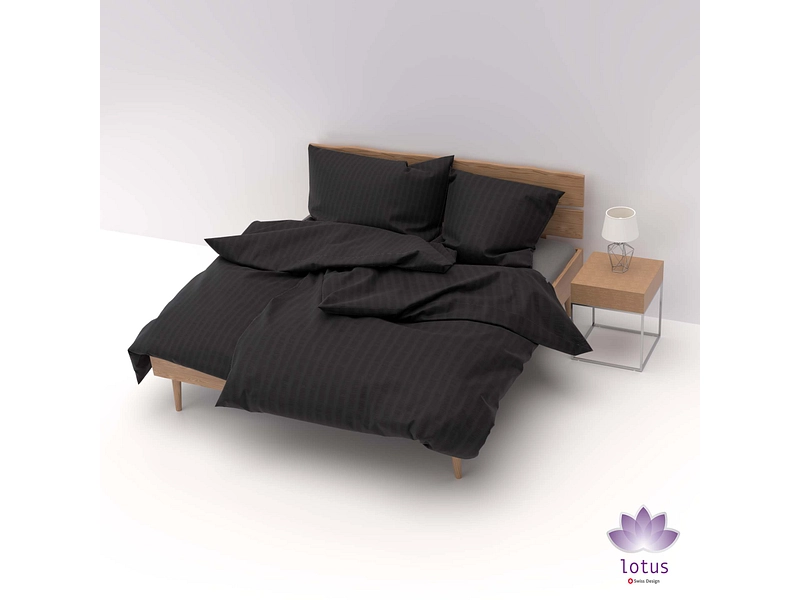 LOTUS Housse de duvet SATIN SEERSUCKER