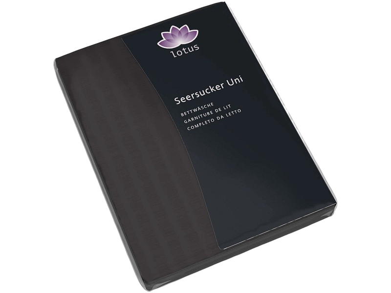 LOTUS Housse de duvet SATIN SEERSUCKER