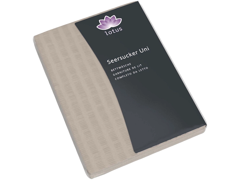 LOTUS Housse de duvet SATIN SEERSUCKER