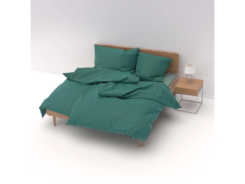 LOTUS Housse de duvet SATIN SEERSUCKER