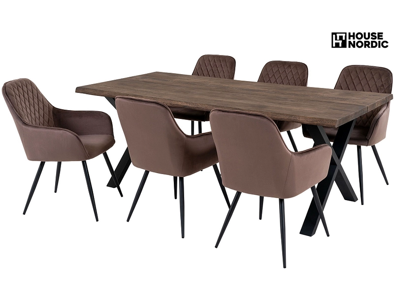 Set Tisch und 6 Stühle HOUSE NORDIC TOULON