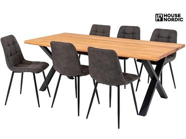 Set Tisch und 6 Stühle HOUSE NORDIC TOULON