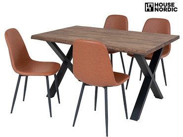 Set table et 4 chaises HOUSE NORDIC TOULON