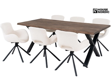 Set table et 6 chaises HOUSE NORDIC TOULON