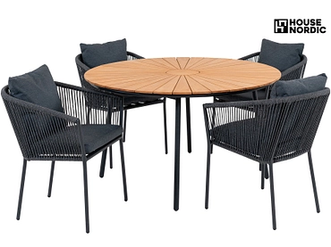 Set table et 4 chaises HOUSE NORDIC CLEVELAND