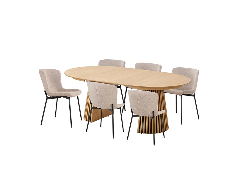 Set tavolo e 6 sedie HOUSE NORDIC OSAKA