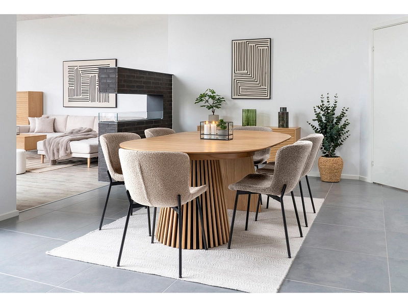 Set table et 6 chaises HOUSE NORDIC OSAKA