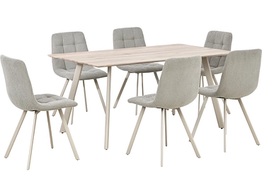 Set Tisch und 6 Stühle SAVINA II