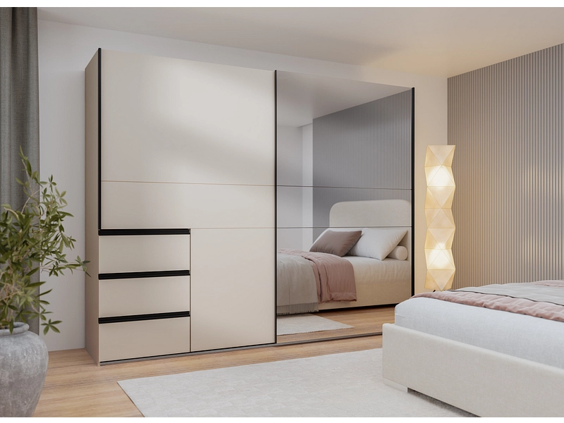 Armoire portes coulissantes SUNLIGHT sable