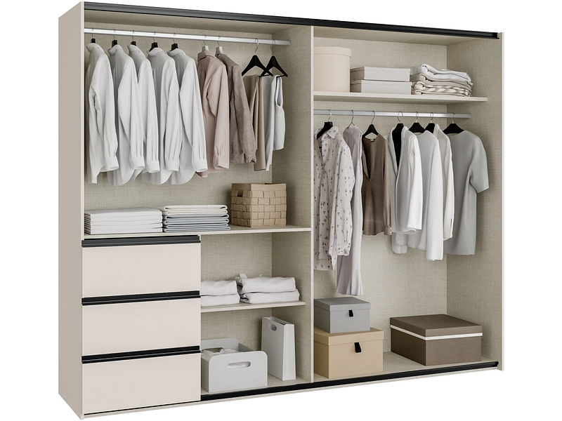 Armoire portes coulissantes SUNLIGHT sable