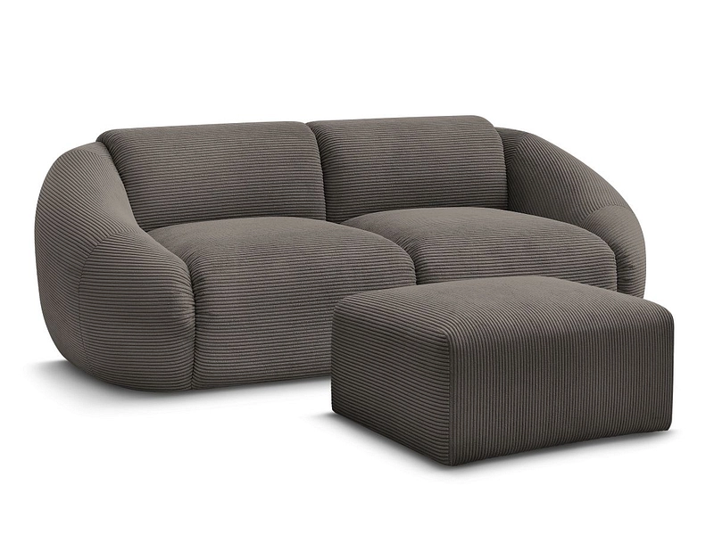2er Sofa mit Hocker BOBOCHIC TINA