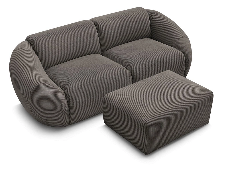 2er Sofa mit Hocker BOBOCHIC TINA