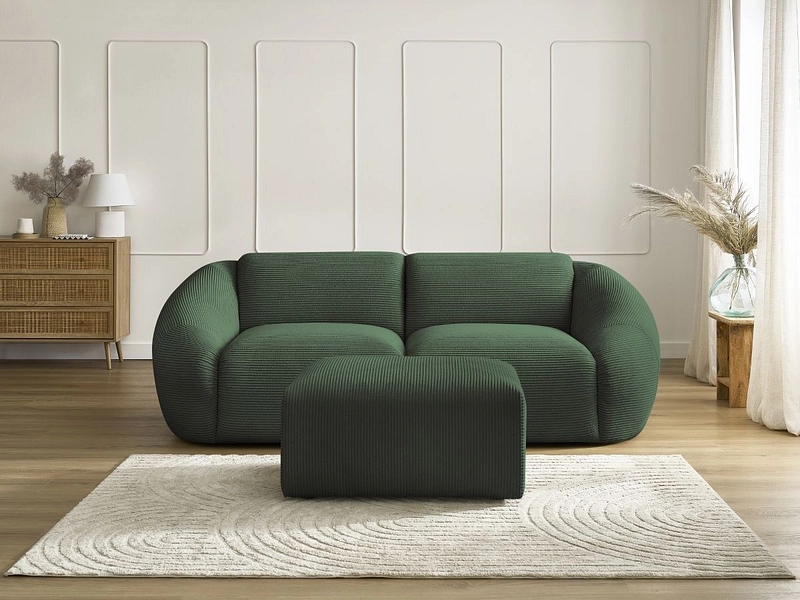 2er Sofa mit Hocker BOBOCHIC TINA