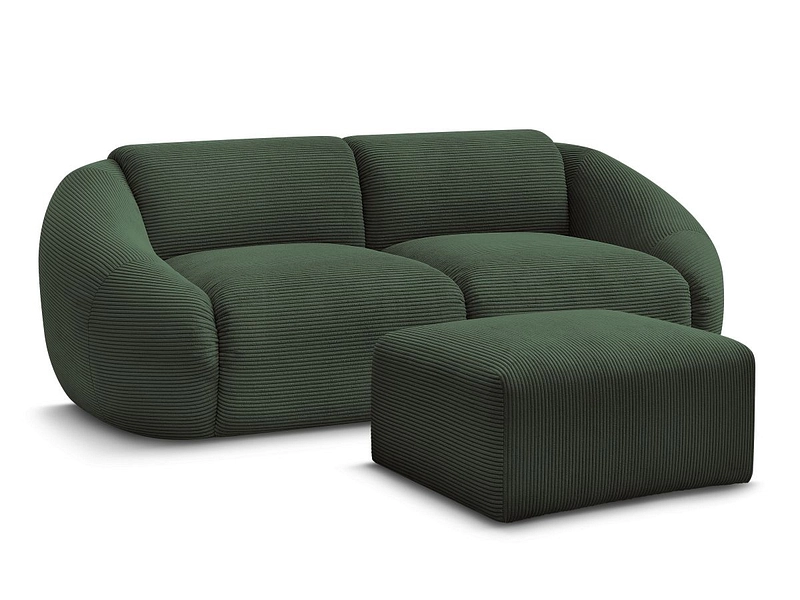 2er Sofa mit Hocker BOBOCHIC TINA