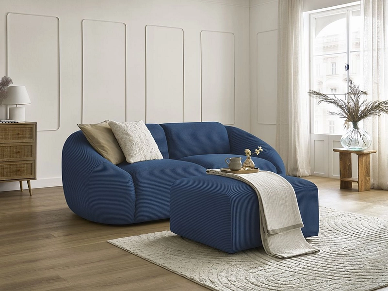 2er Sofa mit Hocker BOBOCHIC TINA