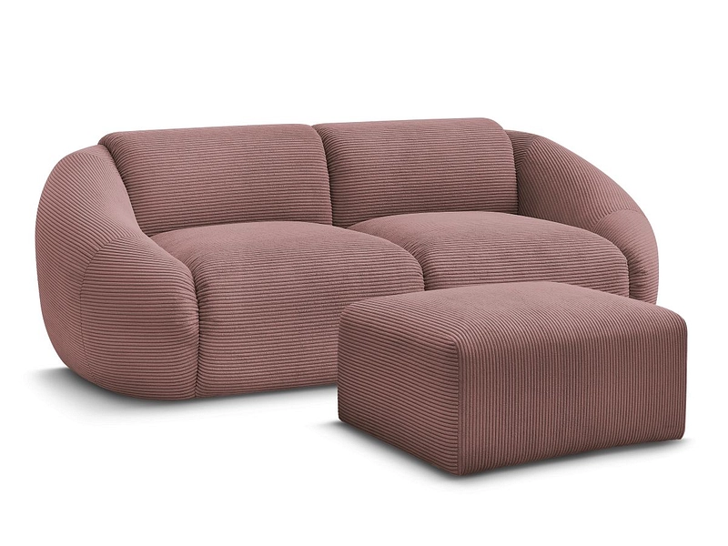 2er Sofa mit Hocker BOBOCHIC TINA