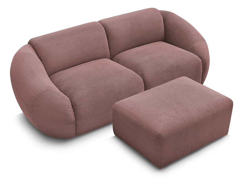 2er Sofa mit Hocker BOBOCHIC TINA
