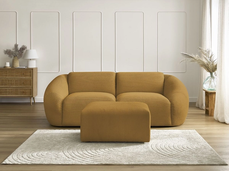2er Sofa mit Hocker BOBOCHIC TINA