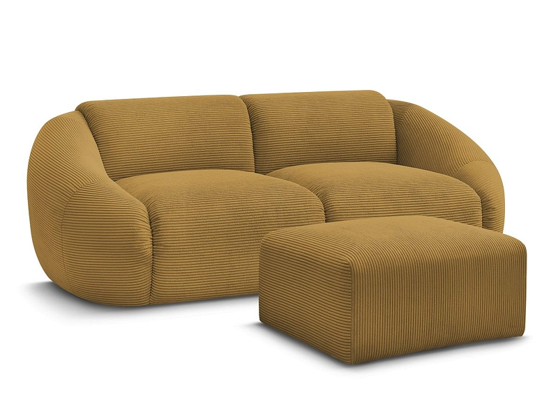 2er Sofa mit Hocker BOBOCHIC TINA