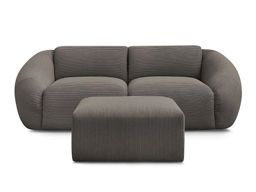 2er Sofa mit Hocker BOBOCHIC TINA