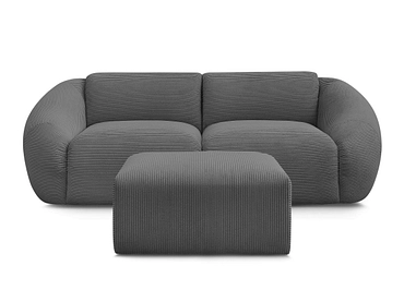 2er Sofa mit Hocker BOBOCHIC TINA