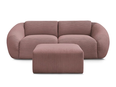 2er Sofa mit Hocker BOBOCHIC TINA